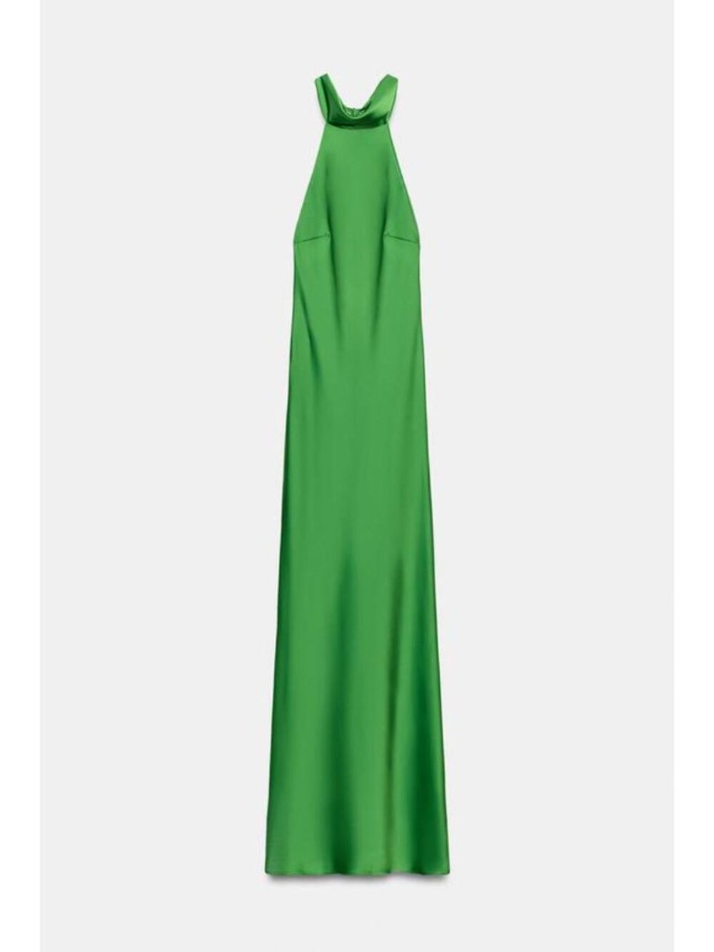 ZARA SATIN TIE-DETAIL MAXI DRESS 7823/330/504